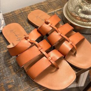 Wonderly Sandals in Orange